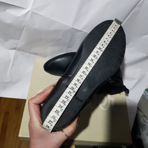 Straight black ankle boots used, size 40