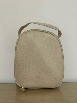 Bulgari toiletry bag from Emirates new, beige