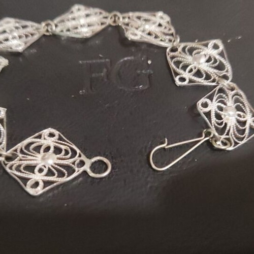 Silver 925 bracelet handmade filigree new