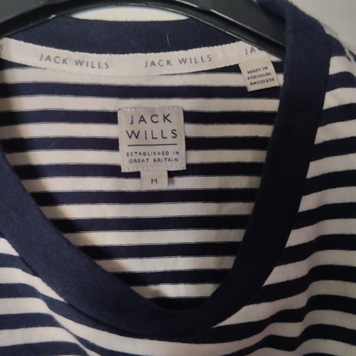 Jack Wills men's t-shirt new, size M, white and blue