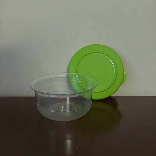 Tupperware Preludio Bowl new, transparent with green lid