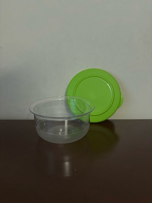 Tupperware Preludio Bowl new, transparent with green lid