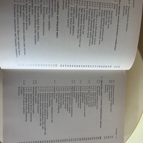 Optical Fiber Communications Principles and Practice Second Edition like new