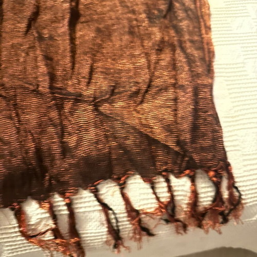 Brown scarf used