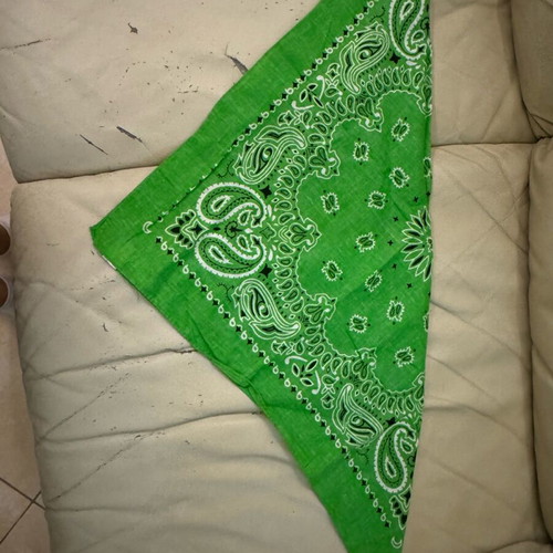 Bandana new in lettuce green color made of 100% cotton
