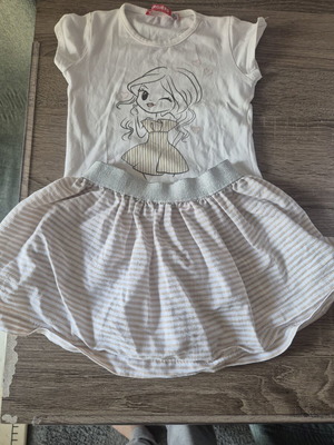 Summer set for girl 18-24 months like new, skirt and blouse