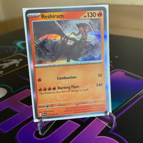 Reshiram Pokemon card like new 17/94