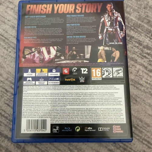 WWE 2K24 PS4 game used, very rare