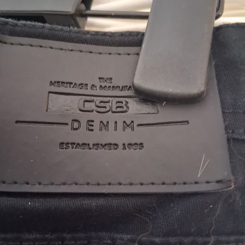 Vintage CSB Denim black jeans size 32 like new