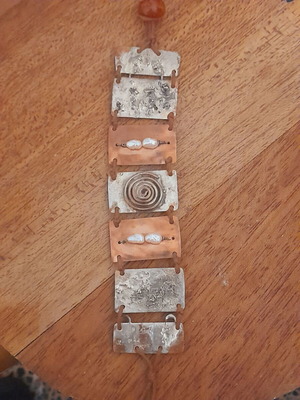 Copper silver handmade bracelet new