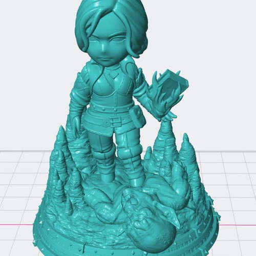 3D model Triss The Witcher unpainted, new
