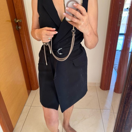 Intimissimi black short wrap dress like new, size S