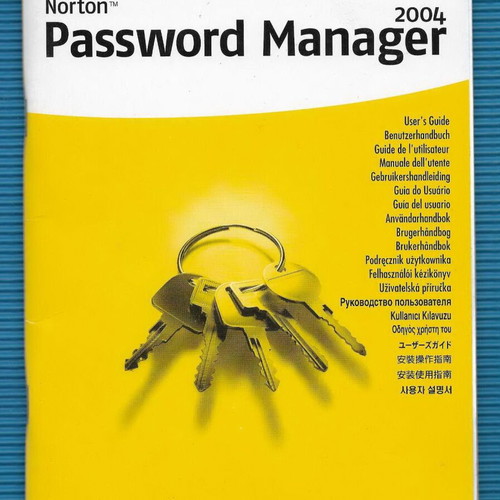 Norton 2004 Password Manager Users Guide used