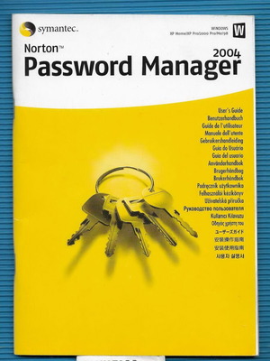 Norton 2004 Password Manager Users Guide used