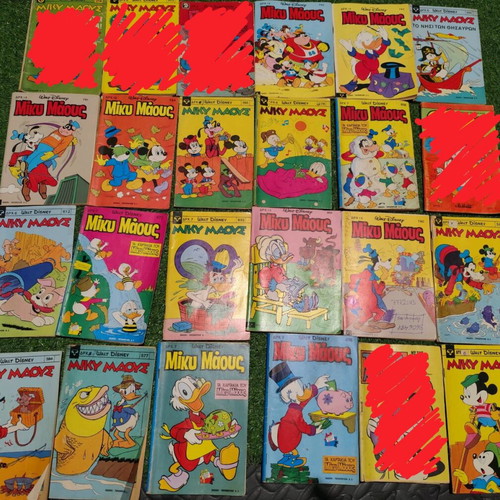 Miky Maous comics used from the 1970s with Mickey Mouse and Popeye