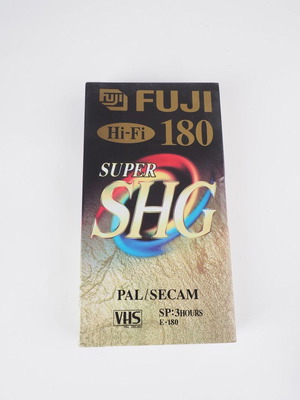FUJI Hi-Fi Super SHG E-180 VHS cassette new, sealed
