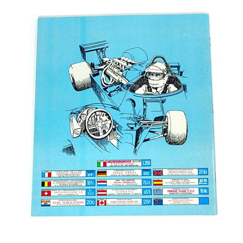 1980 Panini F1 Grand Prix Complete Sticker Set like new
