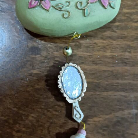 Vintage Shine Christmas ornaments new, set of 3 porcelain