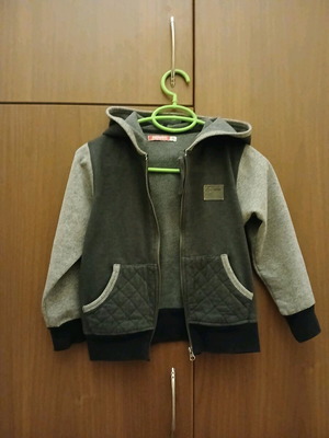 Energizer sports jacket used for 6-year-old boy, gray