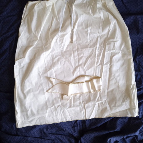Handmade children's ancient Greek angel costume like new, beige poplin