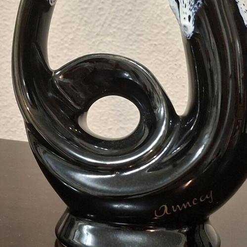 Vintage ceramic vase style Vallauris 28cm like new