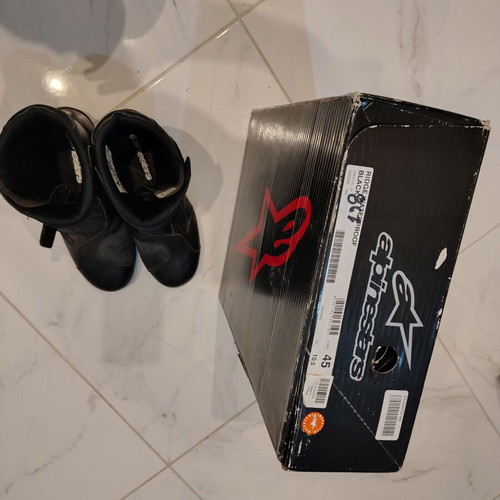 Alpinestars Ridge Waterproof Motorcycle Boots like new, black