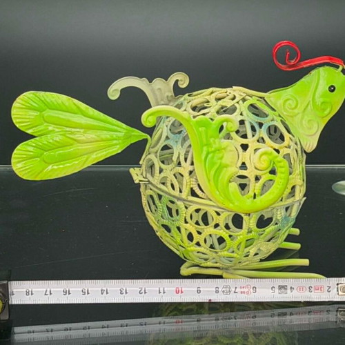 Espiel Handmade Metal Bird Vintage 2000 Like New 19x13 cm