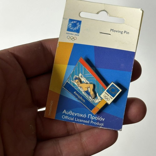 Athens 2004 Olympic Swimming Moving Pin like new