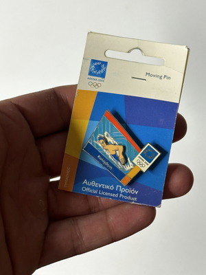 Athens 2004 Olympic Swimming Moving Pin like new