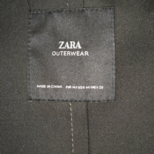 Zara coat like new, green, size M