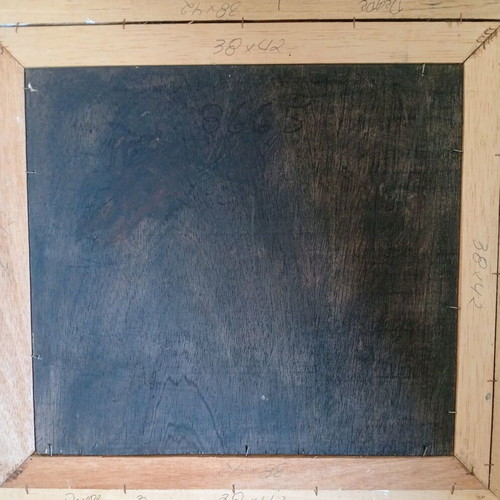 Heitor dos Prazeres oil painting on wood used 38x42 cm