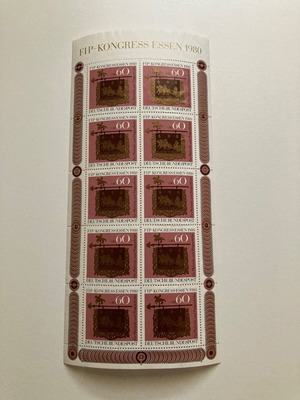 Germany Fip-Kongress Essen 1980 stamp new, unsealed