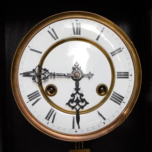 Junghans wooden wall clock neoclassical style, about 130 years old