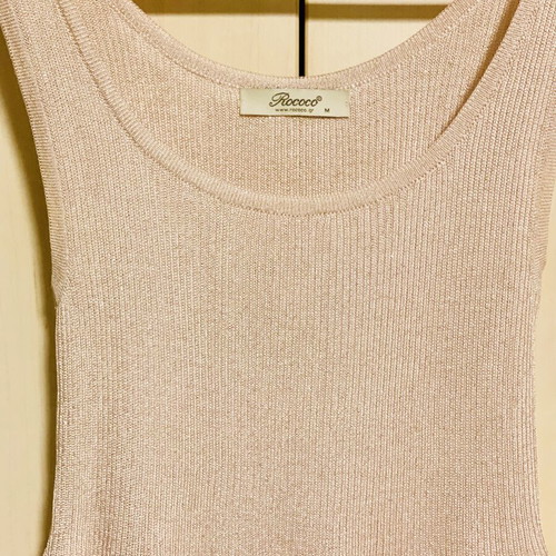 Rococo romantic sleeveless dress in soft pink, new