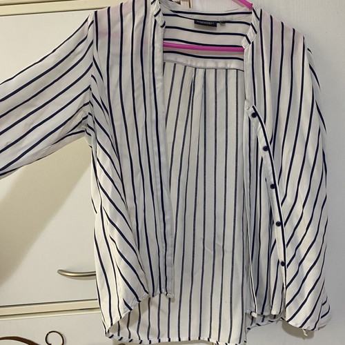 Striped women's shirt Broadway like new, size S, white and blue