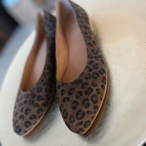 Evangelia Drosi leather ballerinas like new, brown, size 39