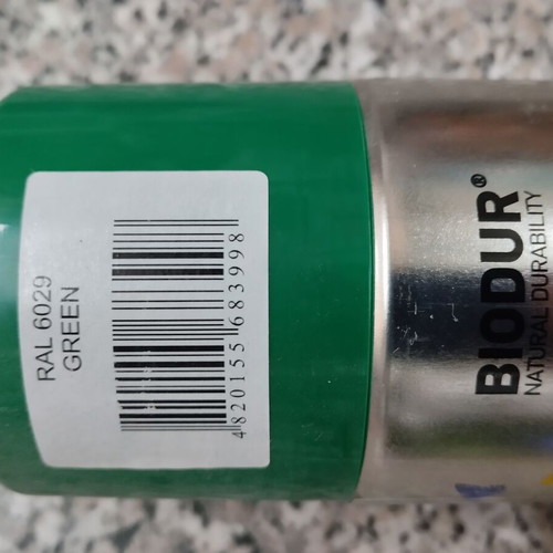 Spray paint green RAL 6029 new for surface coating