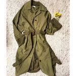 Mango trenchcoat like new, green, size S