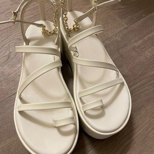 Maje platform sandals new, size 40, white