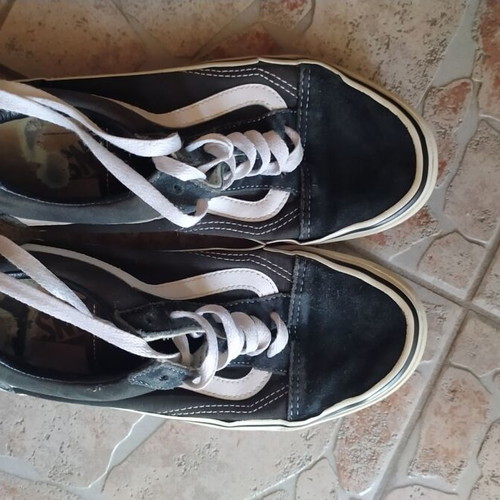 Vans shoes used, size 37, black and white sneakers