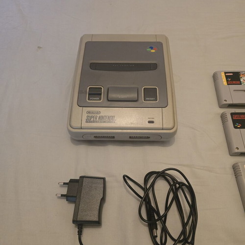 Super Nintendo Entertainment System with 3 games, used