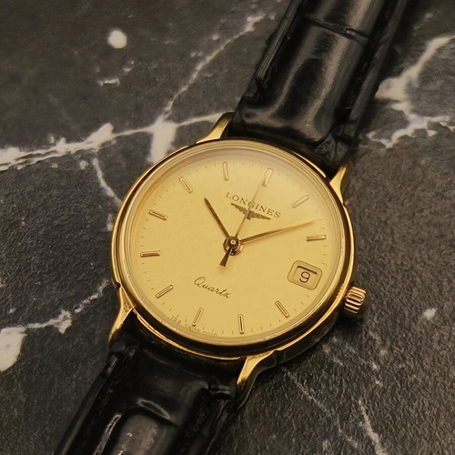Longines Classic Ladies Quartz watch used, champagne dial