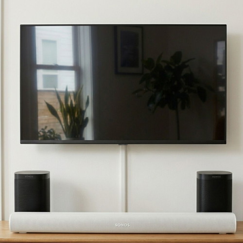 Sonos Dolby Atmos Soundbar Arc white and 2x Sonos One SL black set like new