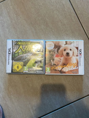 Nintendo DS cases for Nintendogs and Need for Speed
