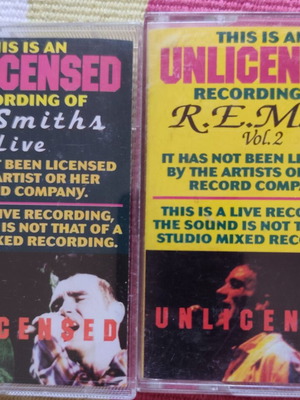 The Smiths & R.E.M. Live Cassette Set like new, 90s bootlegs