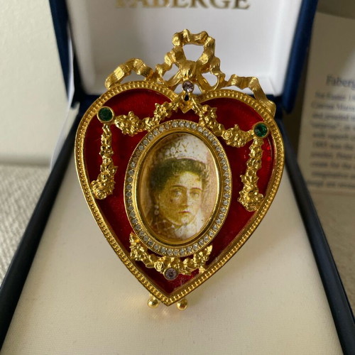 Fabergé Heart-Shaped Miniature Picture Frame New