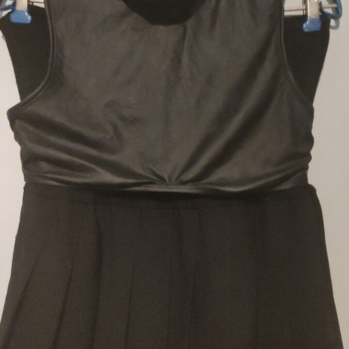 Skirt and blouse set used, black