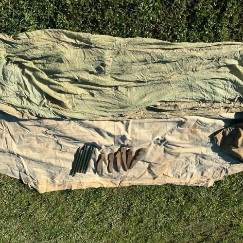 English Army 1943 Tent used, two-person with mosquito net