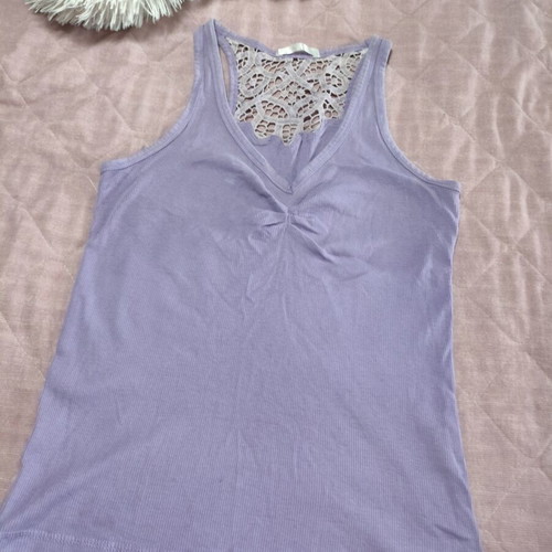 Blouse used, women's size L, pink and purple