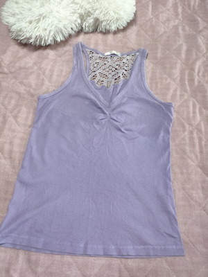 Blouse used, women's size L, pink and purple